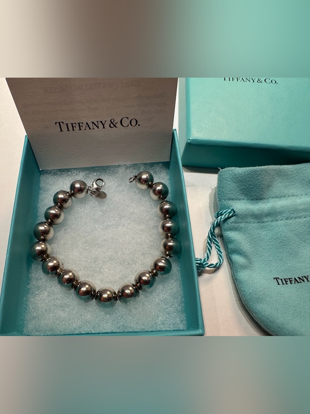 Tiffany & Co. Sterling Silver Bead Bracelet - Silver